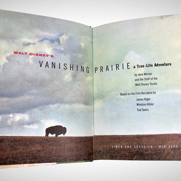 1955 WALT DISNEY'S "VANISHING PRAIRIE" 1ST EDITION VINTAGE HARDBACK BOOK (P4). - Picture 5 of 9